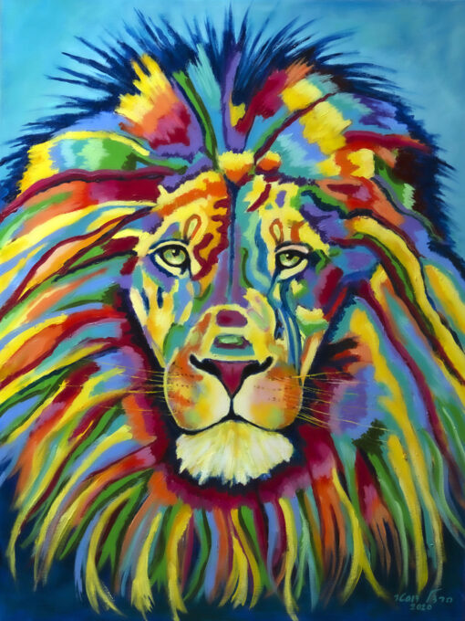 אריה “חזר לטבע (צבע)” - מיכאל הרצל דוסטר