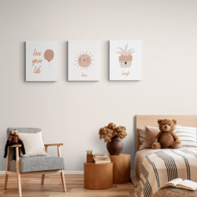Comfy kids bedroom with natural tones (4)