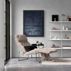 Chaise lounger in modern living room 01